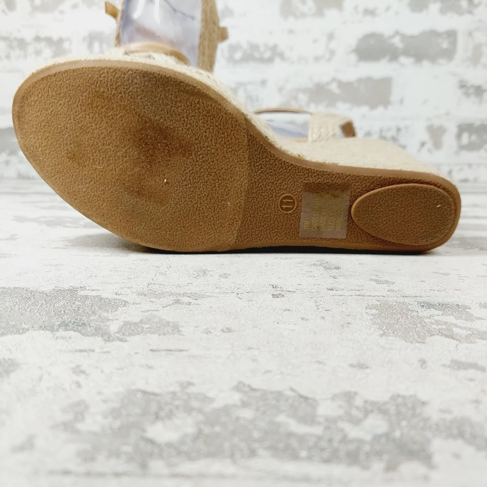 New MIA Womens Ashlee Strappy Slingback Wedge Sandals T64
